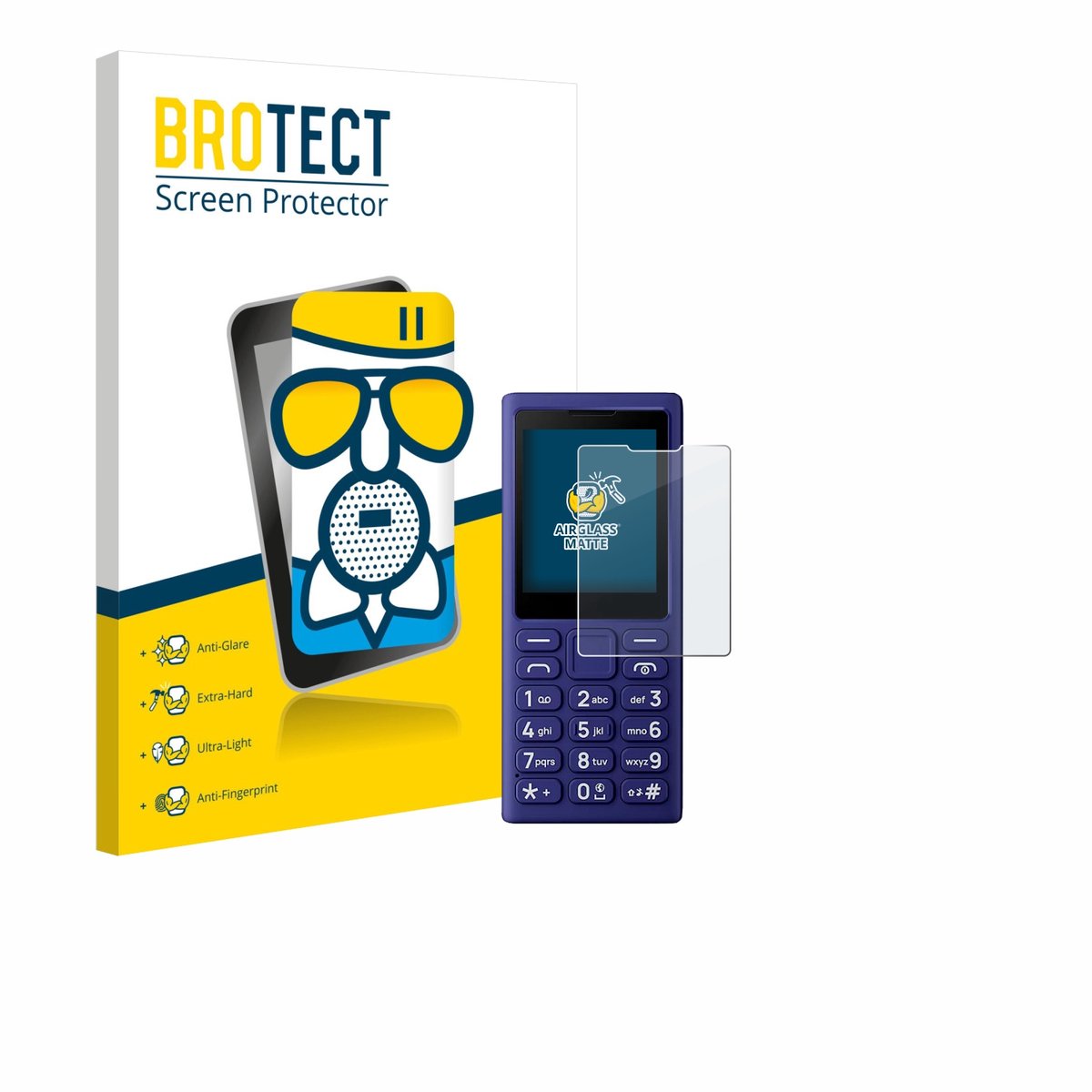 BROTECT - Screenprotector voor HMD 102 4G - Folie Beschermfolie Beschermglas matte