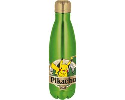 Pokémon's Pikachu drinkfles Green Forest – Roestvrij staal – 780 ml – Sluit goed af – Drinkfles voor kinderen – BPA-vrij – Groen