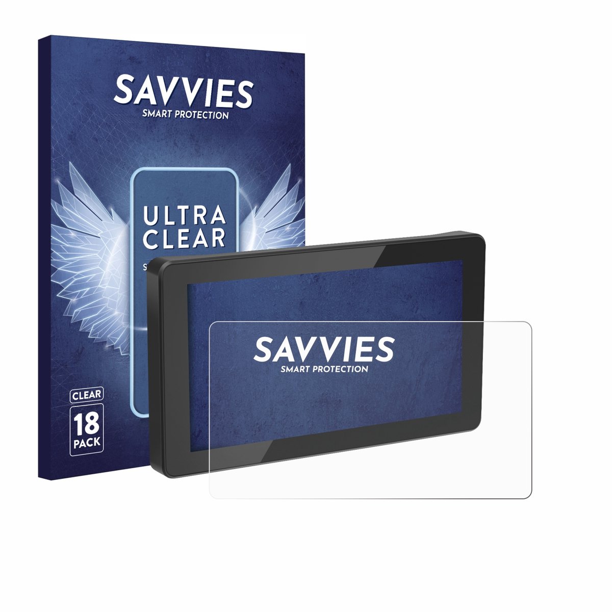 Savvies - Screenprotector voor Innovv N1 5.5" - Folie Beschermfolie transparant 18 Stuks