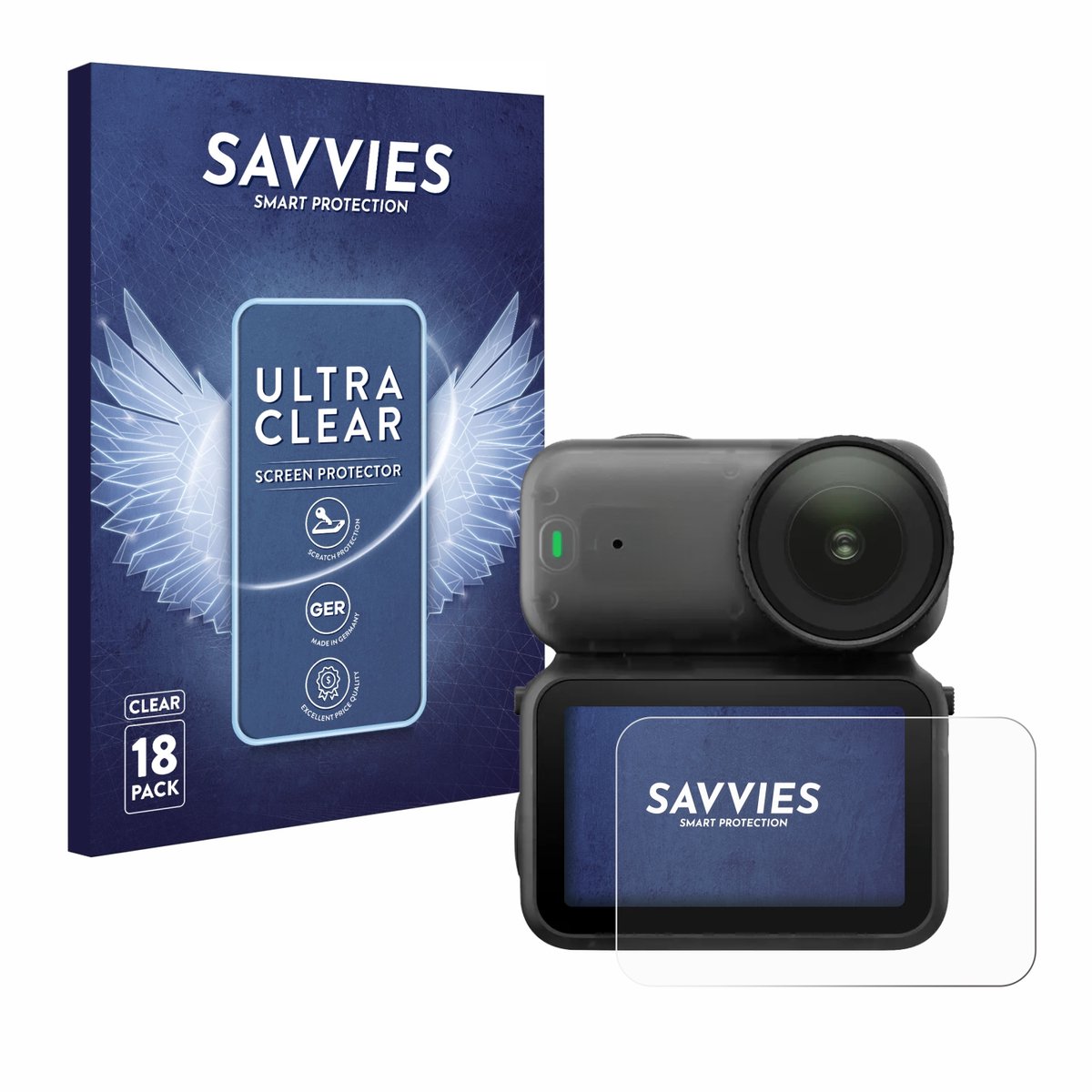 Savvies - Screenprotector voor DJI Osmo Nano - Folie Beschermfolie transparant 18 Stuks