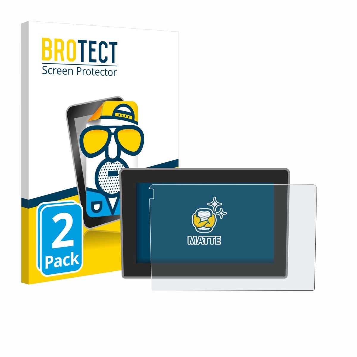BROTECT - Screenprotector voor Dynavin D9-55 - Folie Beschermfolie matte 2 Stuks