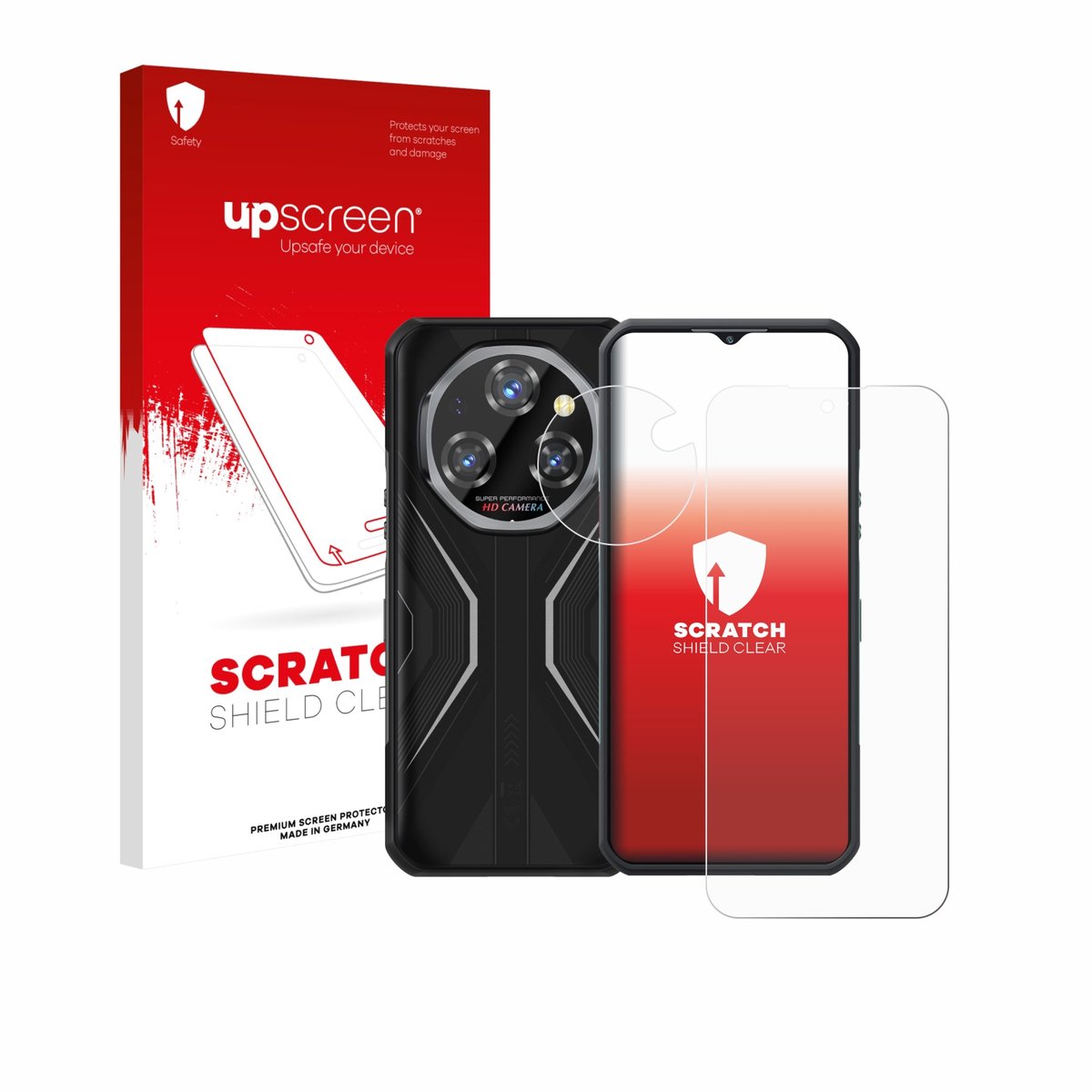 upscreen - Screenprotector voor Oukitel WP55 Pro (Voor+Camera) - Folie Beschermfolie transparant