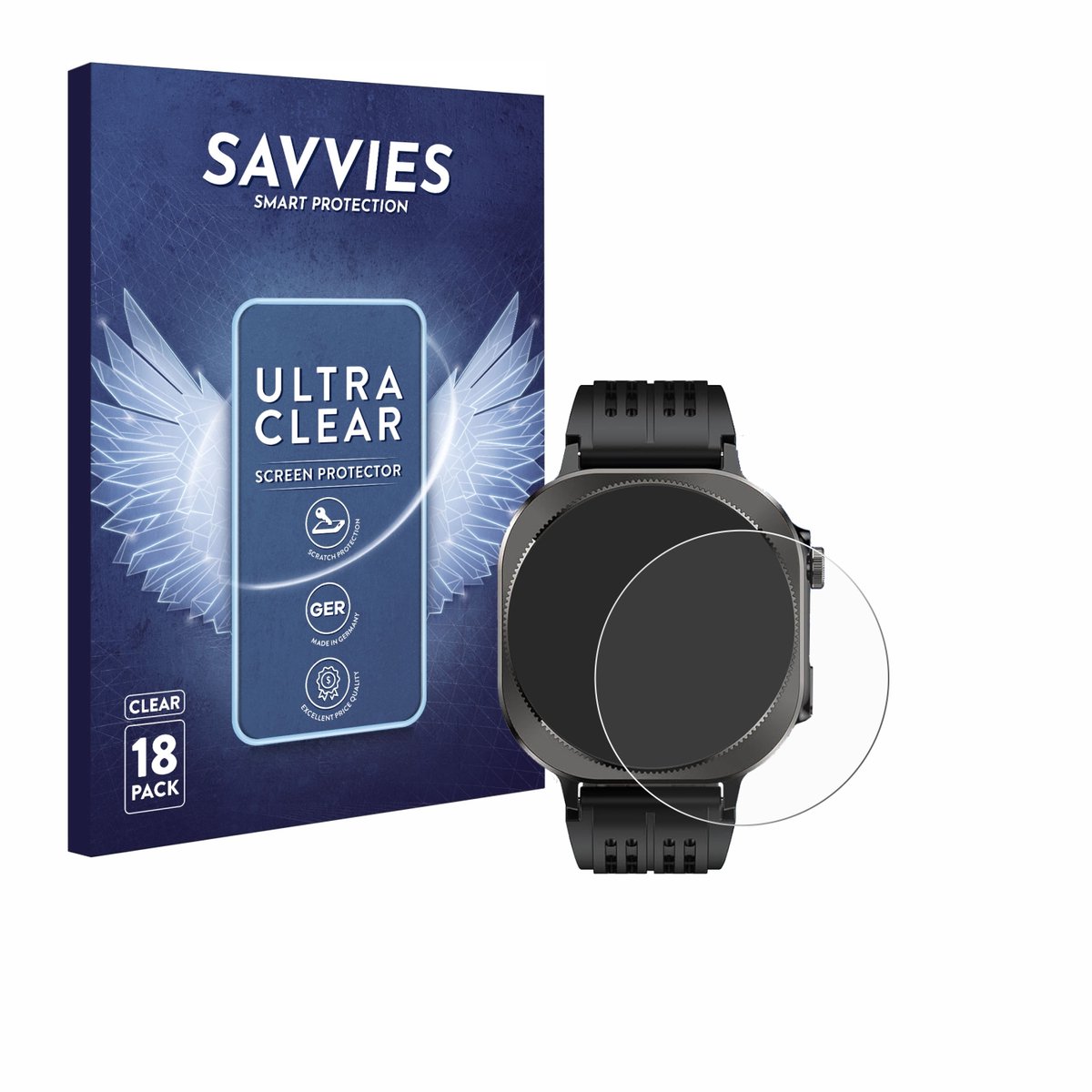 Savvies - Screenprotector voor Soudorv Y10 1.43" - Folie Beschermfolie transparant 18 Stuks