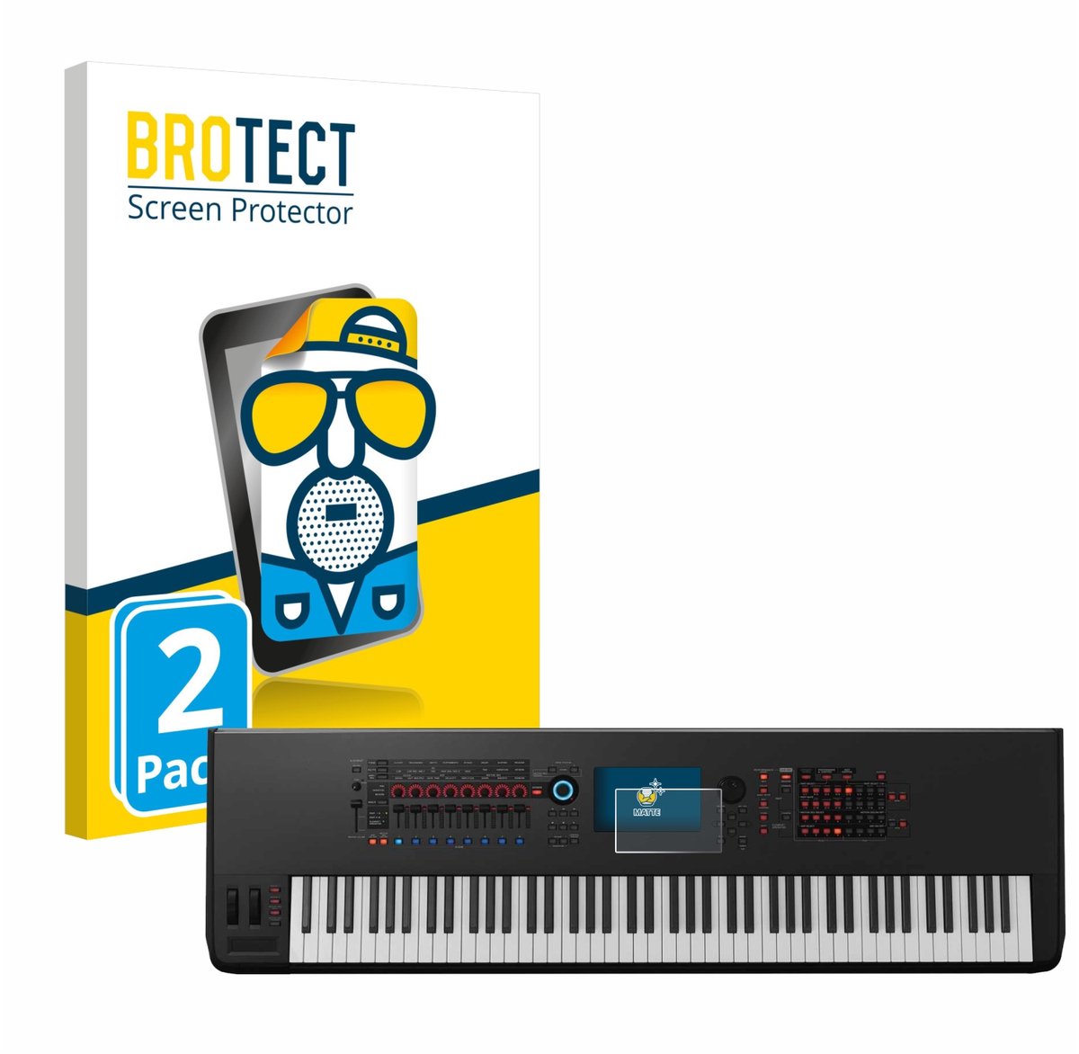 BROTECT - Screenprotector voor Yamaha Montage 8 - Folie Beschermfolie matte 2 Stuks