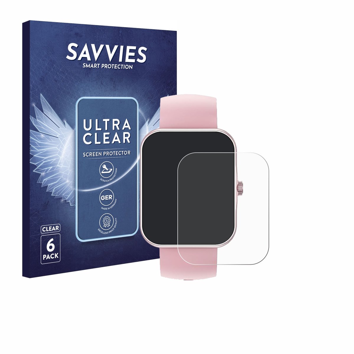 Savvies - Screenprotector voor Ucani S80K 1.83" - Folie Beschermfolie transparant 6 Stuks