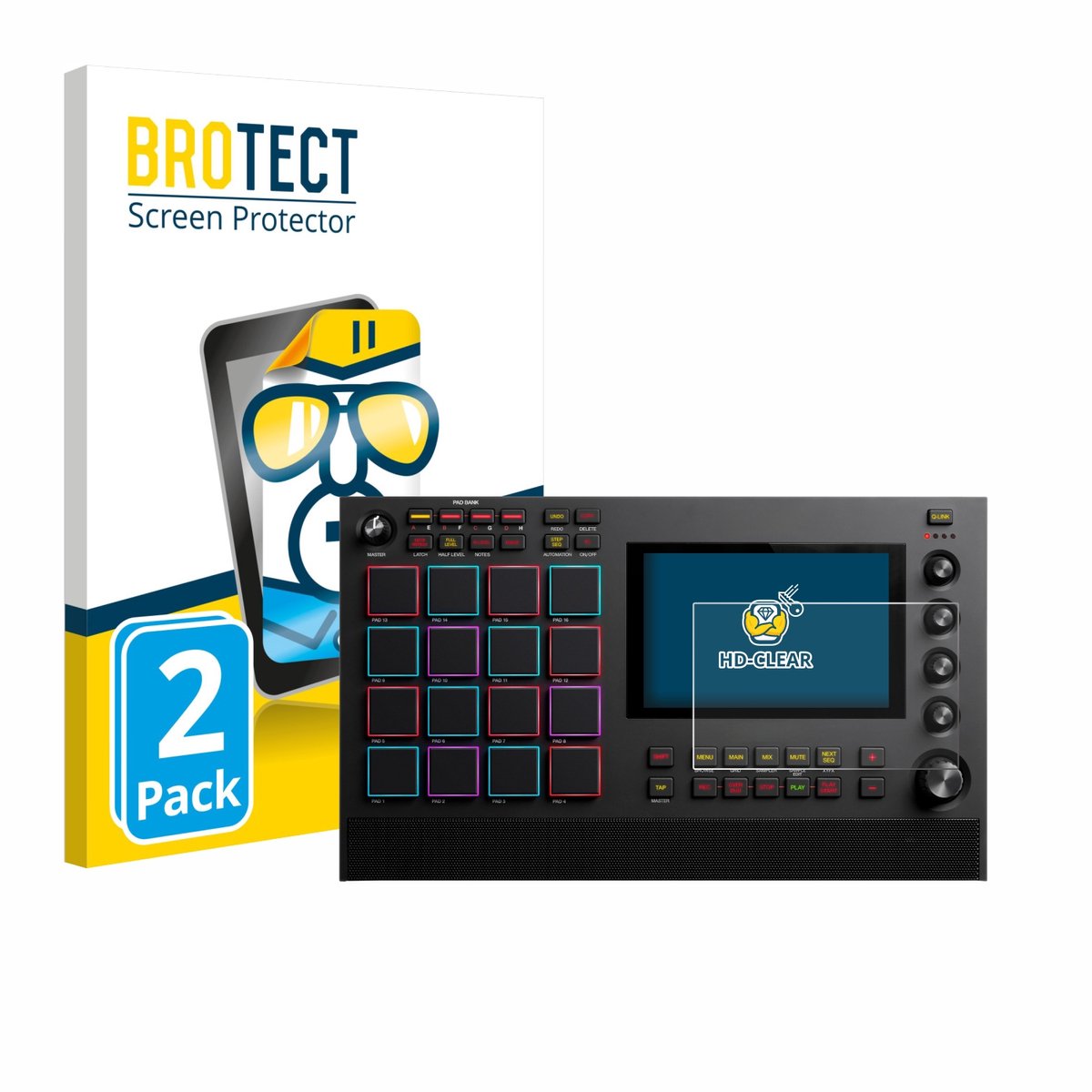 BROTECT - Screenprotector voor Akai MPC Live III - Folie Beschermfolie transparant 2 Stuks
