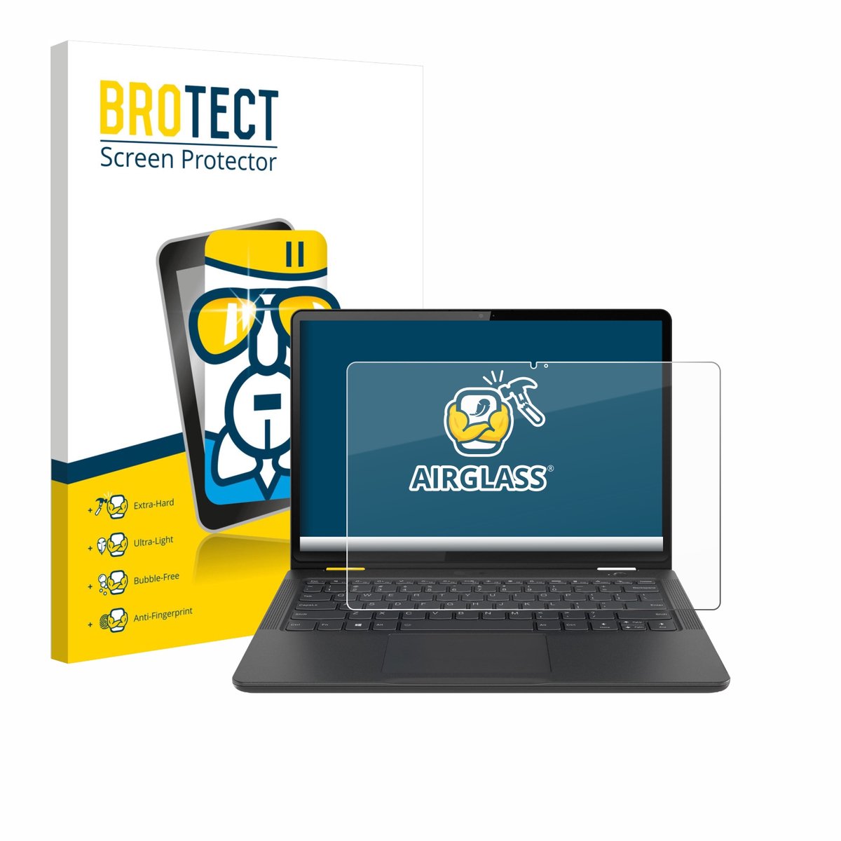 Screenprotector voor Lenovo 13w Yoga Gen 2 Beschermglas transparant