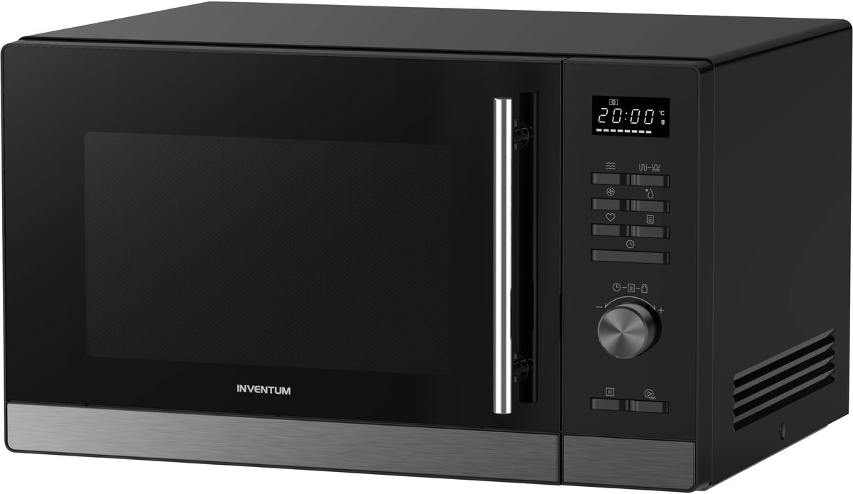 Inventum MN327CB Combimagnetron - 32L - 1000W - Hetelucht- en grillfunctie - Met draaispit - 10 programma's - 4 combistanden - Ontdooifunctie - Zwart — afbeelding 3