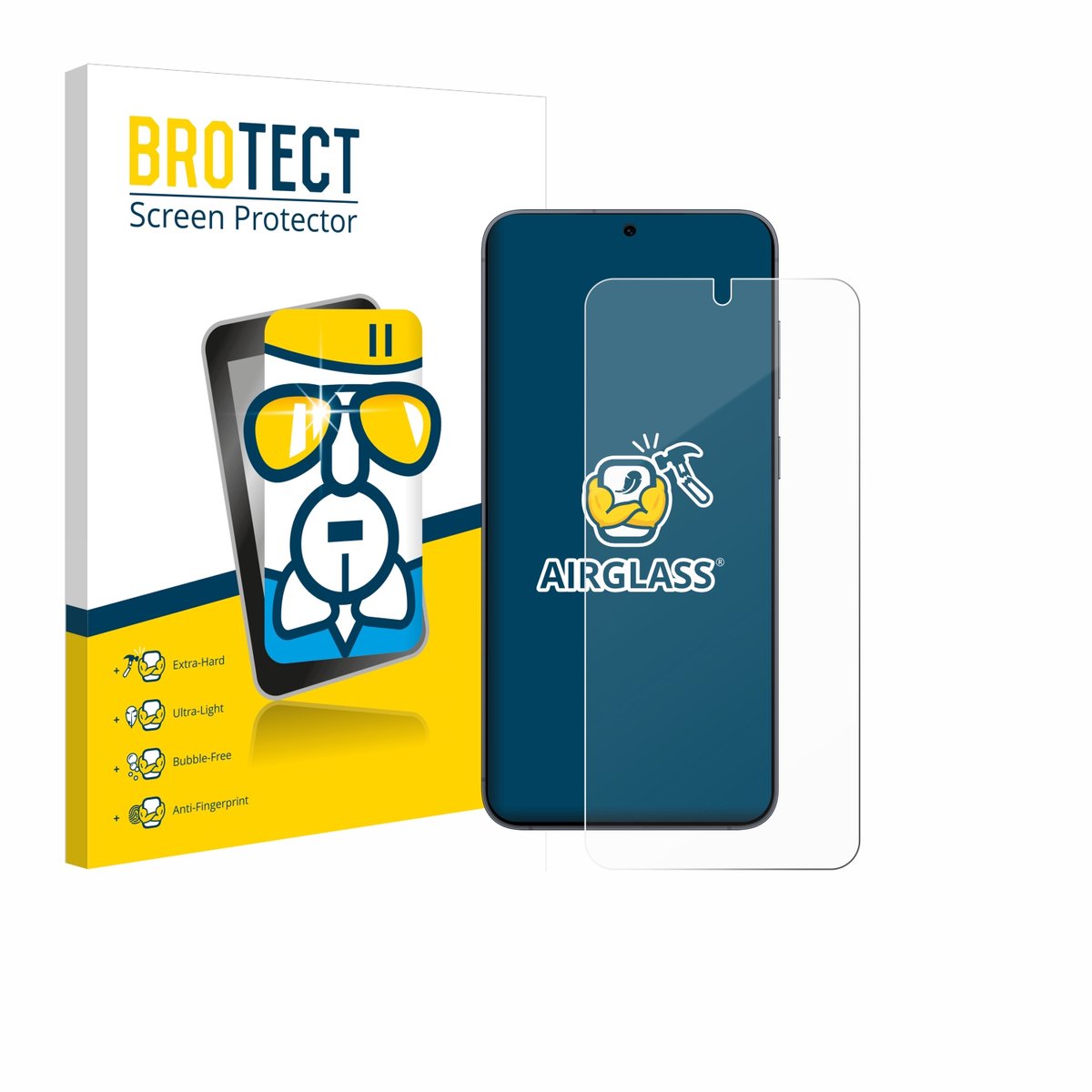 Screenprotector voor Samsung Galaxy S25 Enterprise Edition Beschermglas transparant