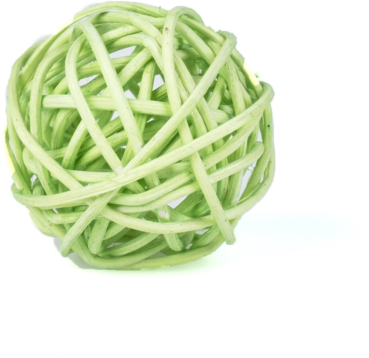 HOBI - 6 anijsgroene rotan ballen 3,5 cm tafeldecoratie
