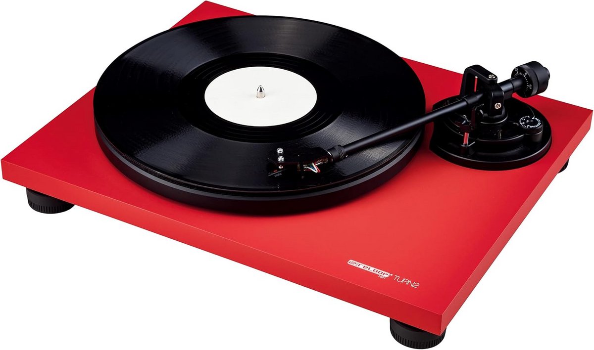 Riemaangedreven Analoge Hifi Platenspeler met Ortofon Systeem