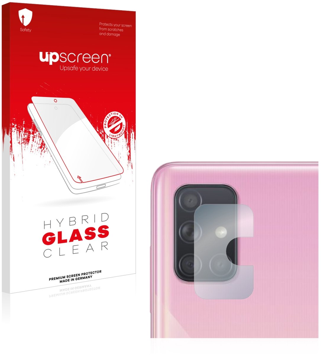 upscreen - Screenprotector voor Samsung Galaxy A71 (ALLEEN Camera Lens) - Folie Beschermfolie Beschermglas transparant