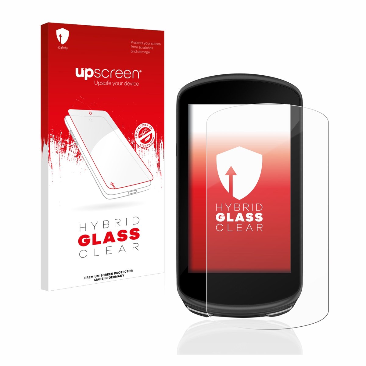 upscreen - Screenprotector voor Garmin Edge 1030 Plus - Folie Beschermfolie Beschermglas transparant