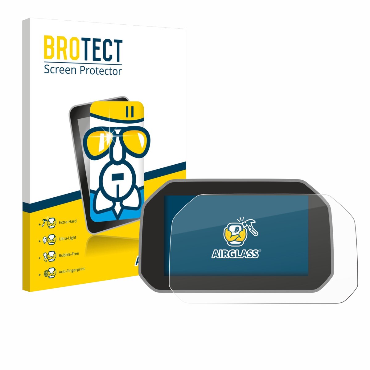 Screenprotector voor BMW R 1250 RS 2019 Connectivity TFT 6.5" Beschermglas transparant