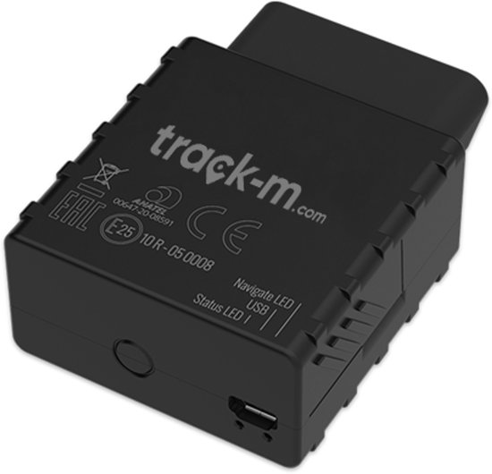 track-m.com - GPS Tracker - Auto - OBD2 - Plug-and-play - Live GPS - Historie - Ritregistratie (privé / zakelijk) - Inclusief simkaart