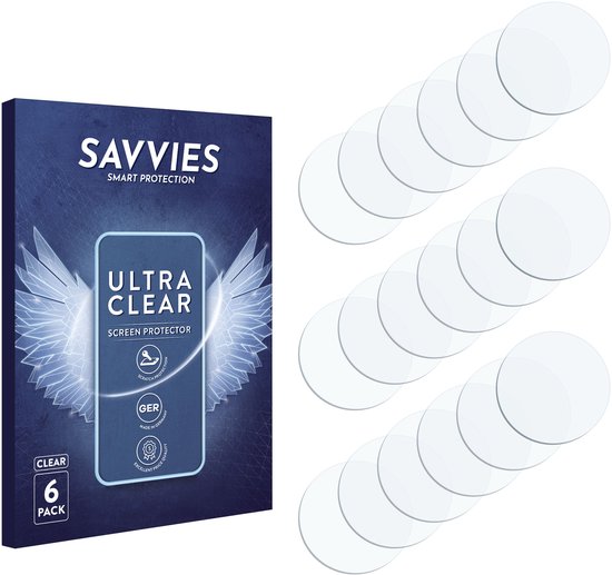 Savvies - Protecteur d'écran pour Samsung Galaxy A34 5G (objectif d'appareil photo uniquement) - Film de protection transparent (6 pièces)