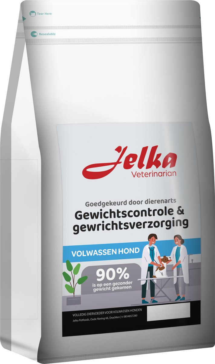 Jelka hondenvoer gewicht en gewrichtsverzorging 10KG