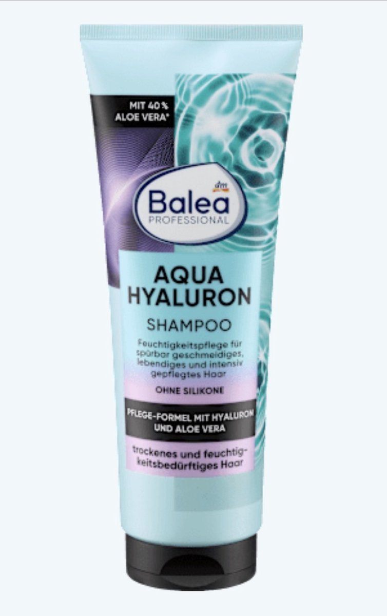 Balea PROFESSIONAL Shampoo Aqua Hyaluron, 250 ml