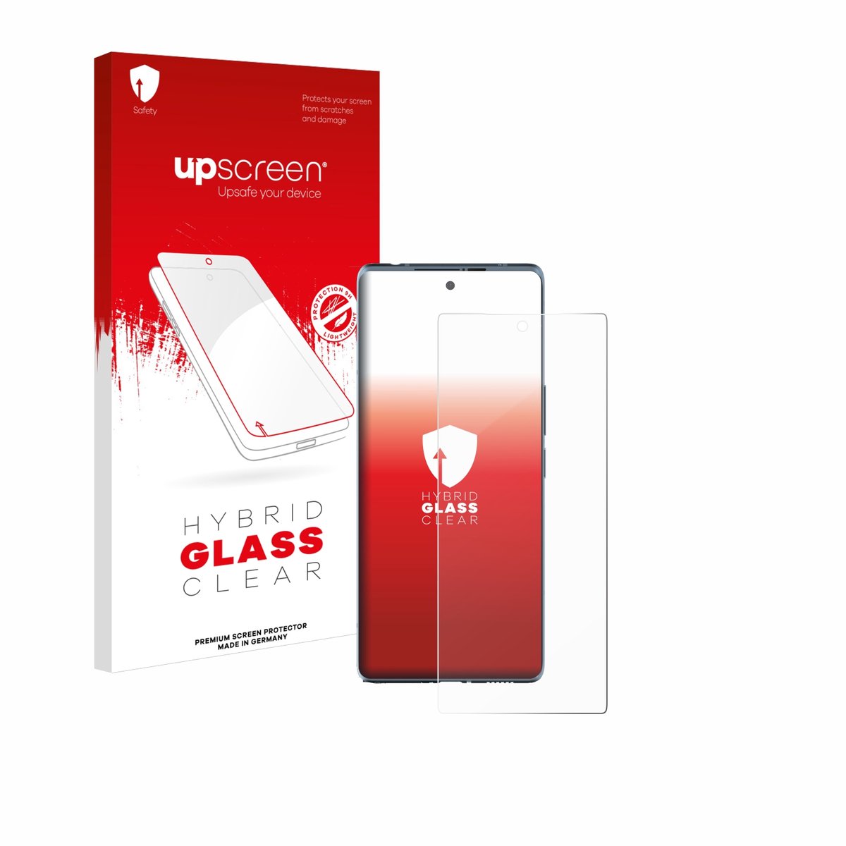 upscreen - Screenprotector voor HTC U24 Pro - Folie Beschermfolie Beschermglas transparant