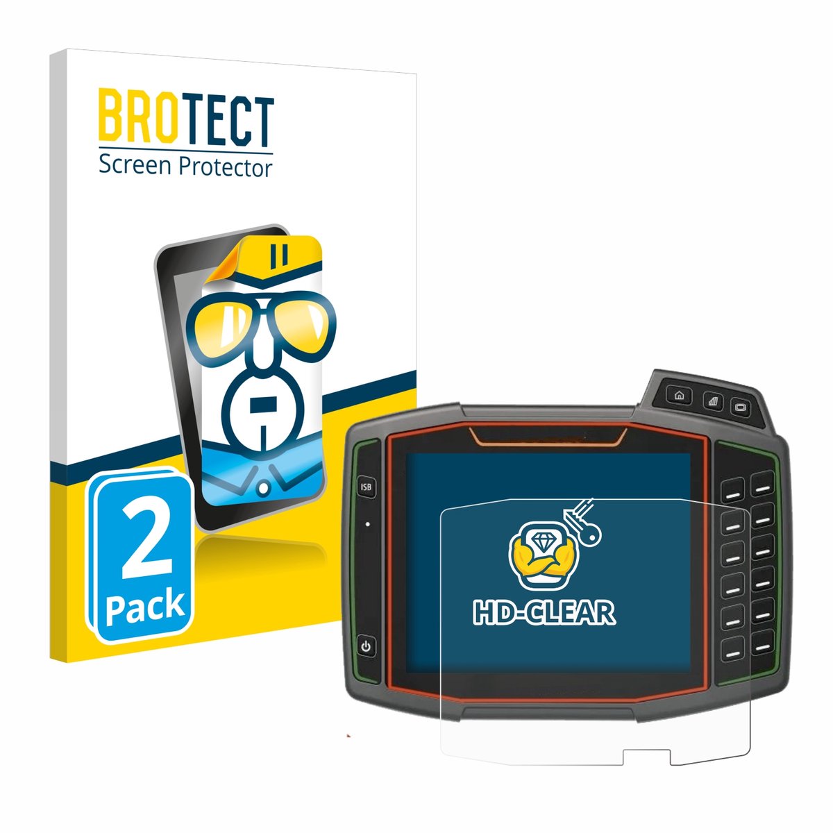 BROTECT - Screenprotector voor Amazone AmaTron 4 - Folie Beschermfolie transparant 2 Stuks
