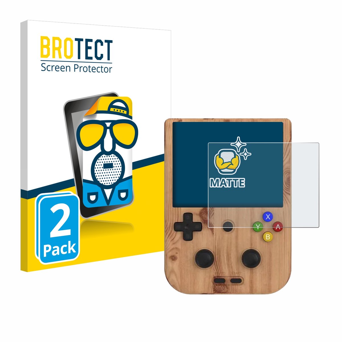 BROTECT - Screenprotector voor Anbernic RG405V - Folie Beschermfolie matte 2 Stuks