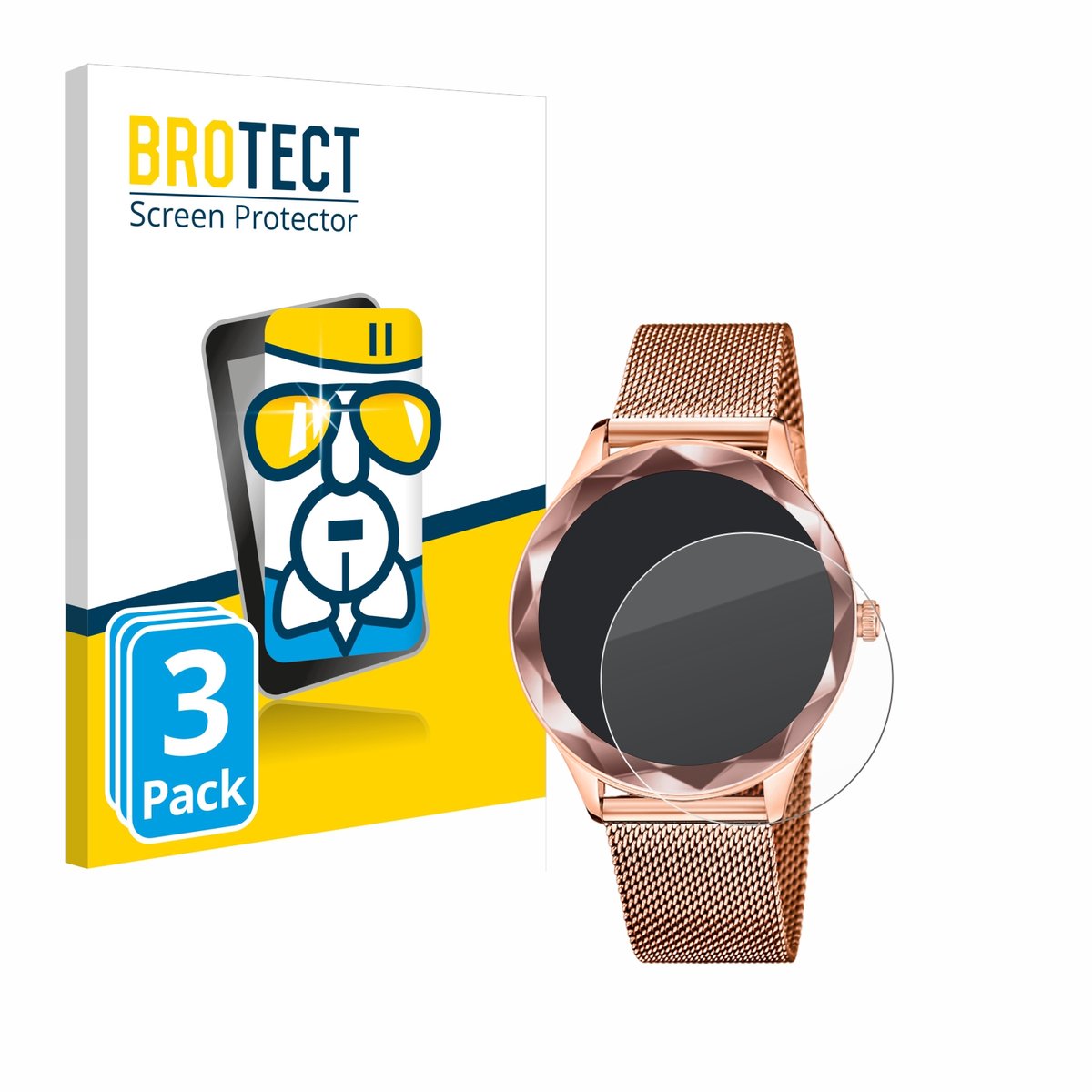 Screenprotector 3 Stuks voor Lotus SMARTIME 50036/1 Beschermglas transparant