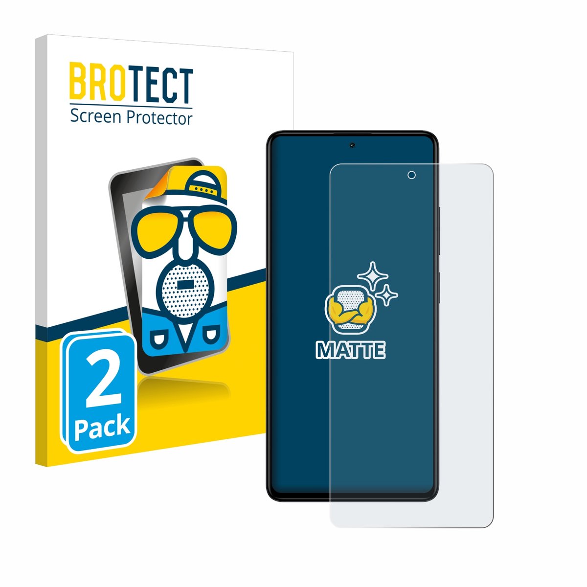 BROTECT - Screenprotector voor Xiaomi Redmi Note 12 Pro+ - Folie Beschermfolie matte 2 Stuks