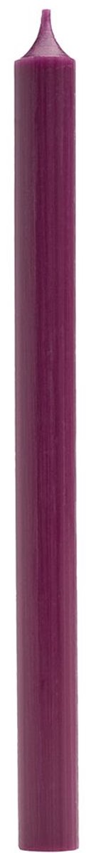 Branded by Dinerkaars 2,1 x 28 cm Aubergine – Paars – 10 Branduren – Paraffine – Ø 2,1 cm – Set van 18