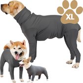 Hjyokuso Herstelpak voor honden, hondenonesie met lange mouwen, voor mannen en vrouwen, postoperatie, voor het afstoten van huidziekten en wondbescherming, alternatief voor kegel