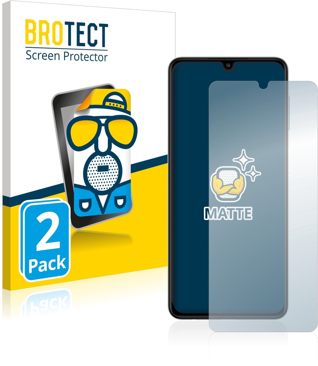 BROTECT - Screenprotector voor Samsung Galaxy A22 4G - Folie Beschermfolie matte 2 Stuks