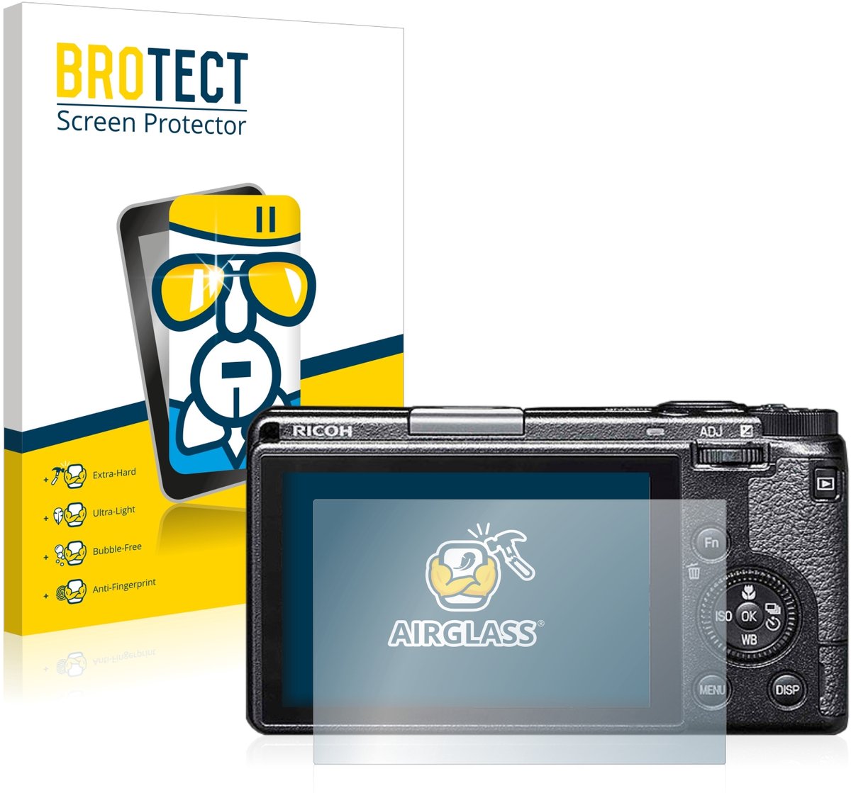 Screenprotector voor Ricoh GR IIIx / IIIx HDF Beschermglas transparant
