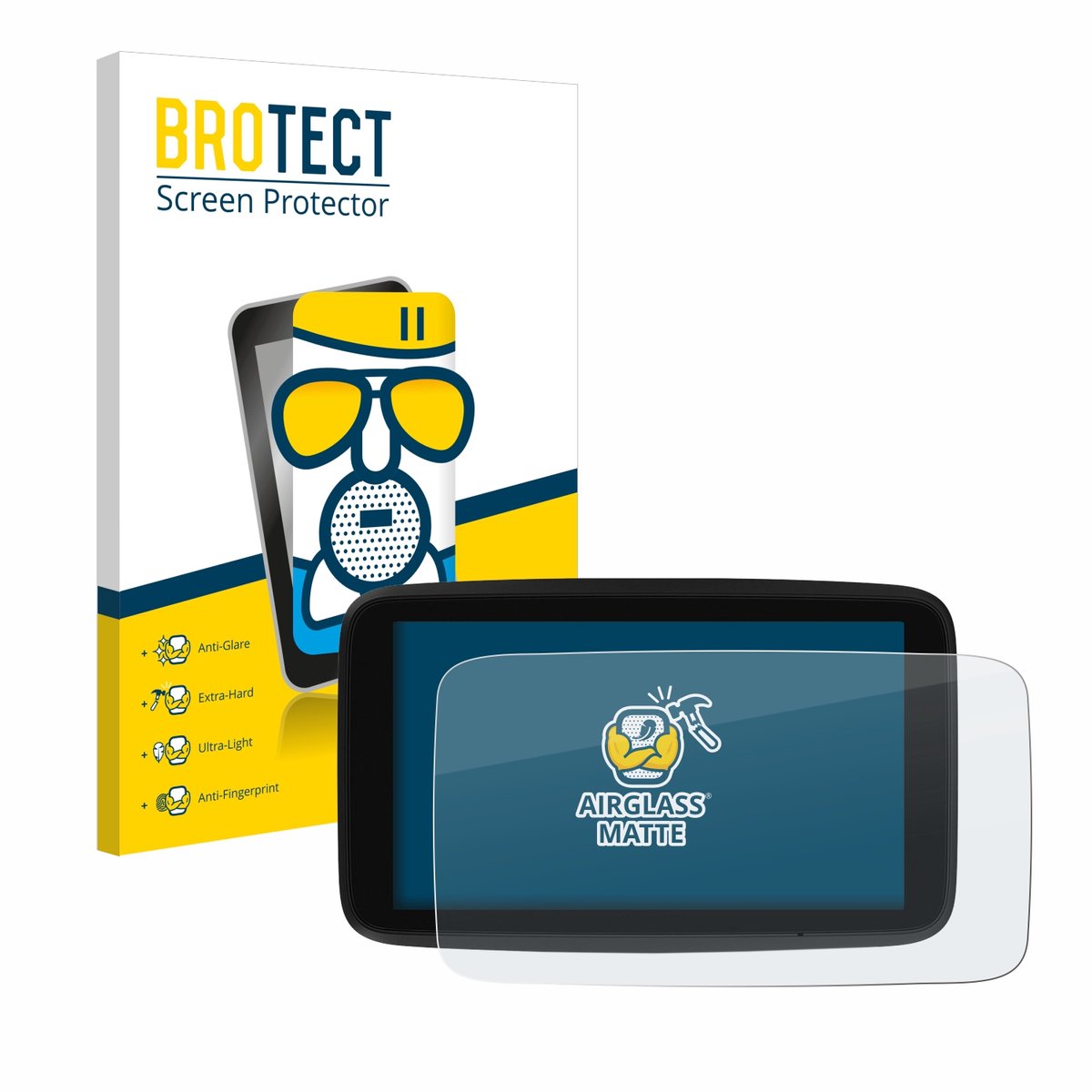 BROTECT - Screenprotector voor TomTom GO Discover 7" - Folie Beschermfolie Beschermglas matte