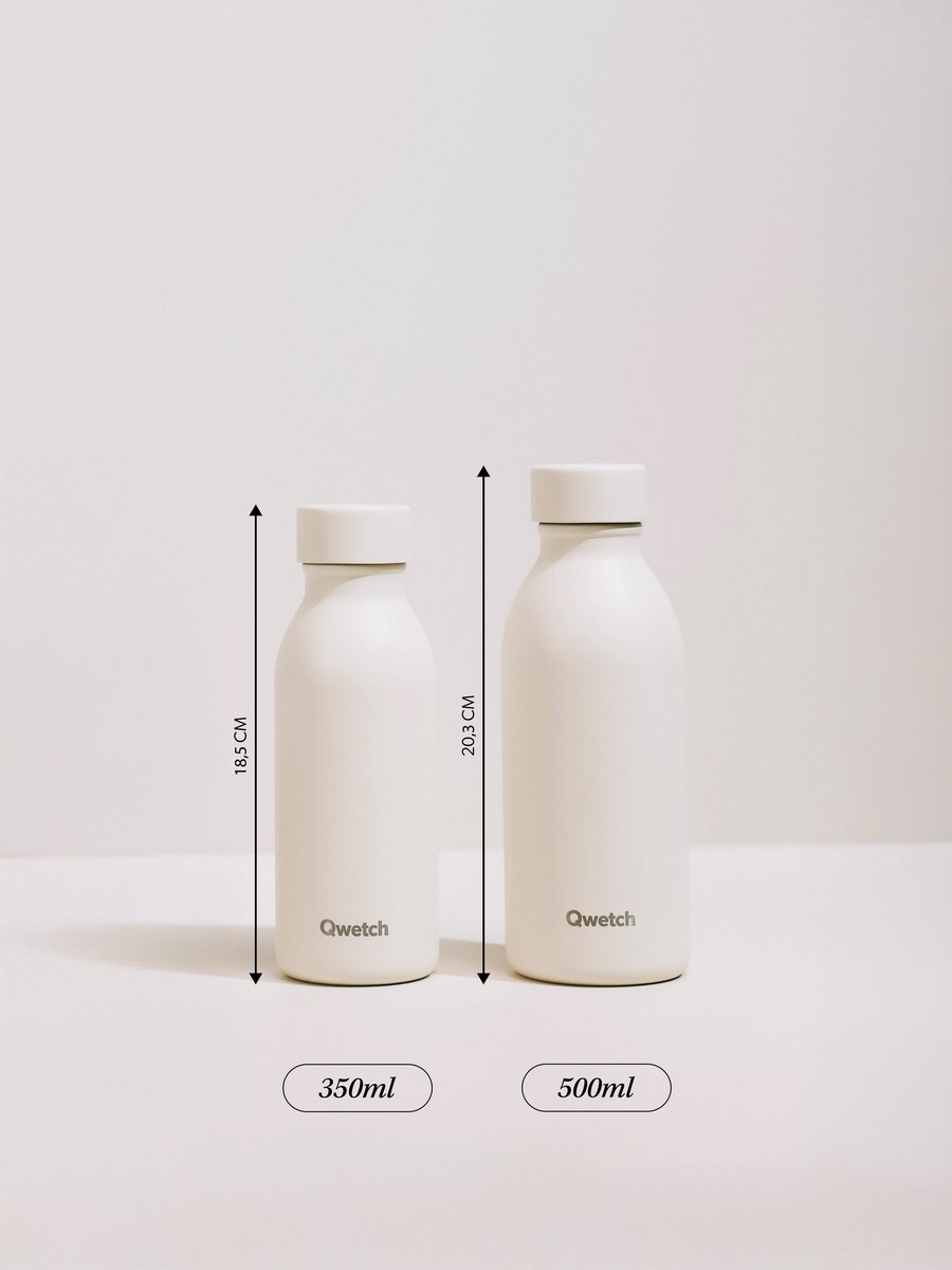Qwetch - Isothermische fles - Icon Matt Khaki- 350ml