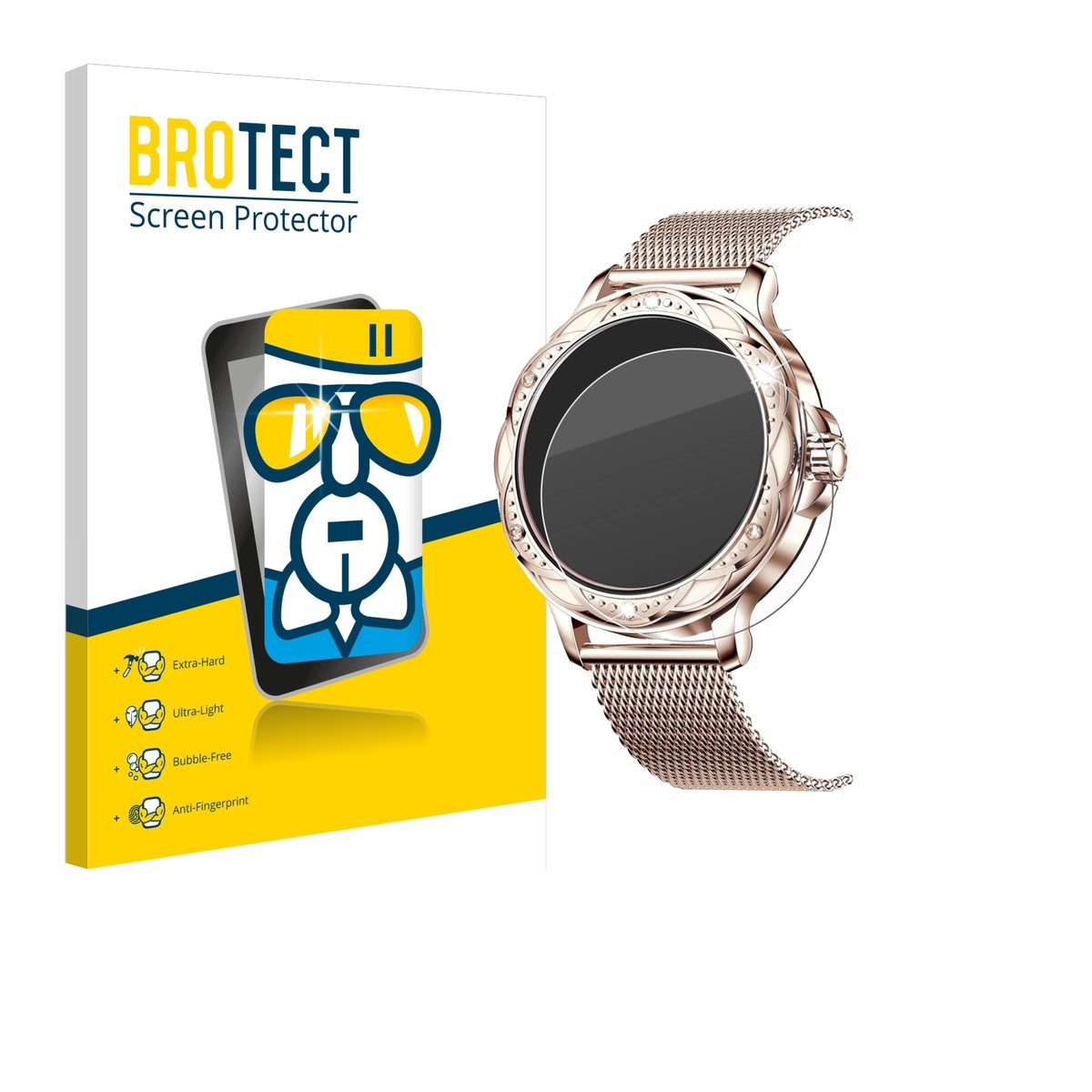 Screenprotector voor Darmowade Smartwatch 1.2" Beschermglas transparant