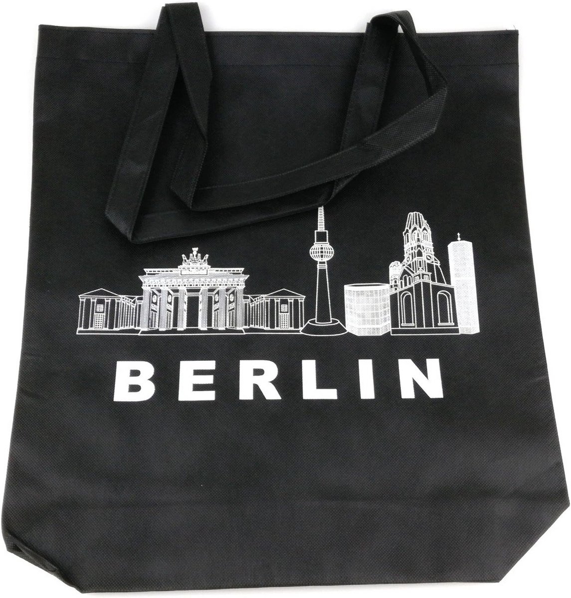 Duurzame Jute Tas met Berlijnse Bezienswaardigheden Shopper