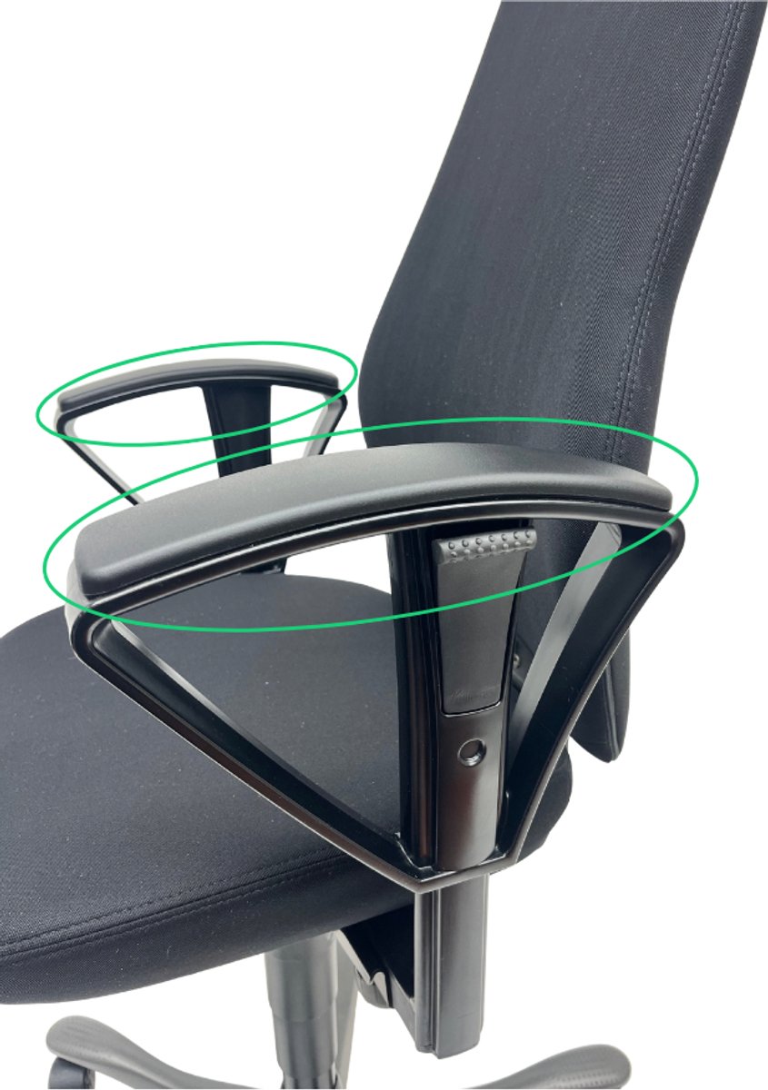 Jetchair - Armleuning Armpad geschikt voor Kinnarps 6000 - Armleuningen - Geschikt voor bureaustoel Kinnarps 6000 met driehoek armleuning - Opdek - Nieuw - 1 Stuk