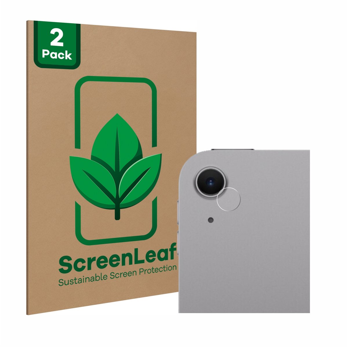 ScreenLeaf - Screenprotector voor Apple iPad Air 11" M2 2024 (ALLEEN Camera Lens) - Duurzame schermbescherming Folie Beschermfolie transparant 2 Stuks