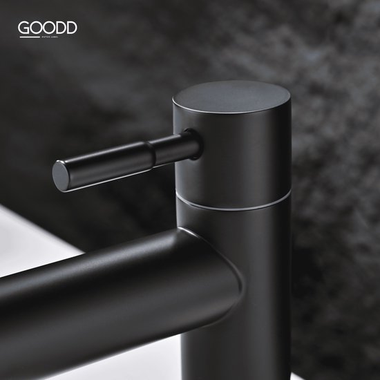 BaderiQ - robinet fontaine - robinet WC - Frejus - noir mat - eau froide - mitigeur monocommande