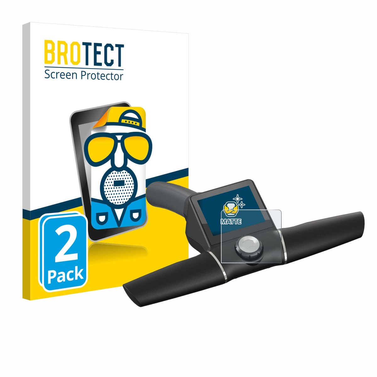 BROTECT - Screenprotector voor Motocaddy M7 GPS Remote - Folie Beschermfolie matte 2 Stuks