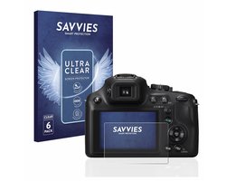 Savvies - Screenprotector voor Panasonic Lumix DMC-FZ72 - Folie Beschermfolie transparant 6 Stuks