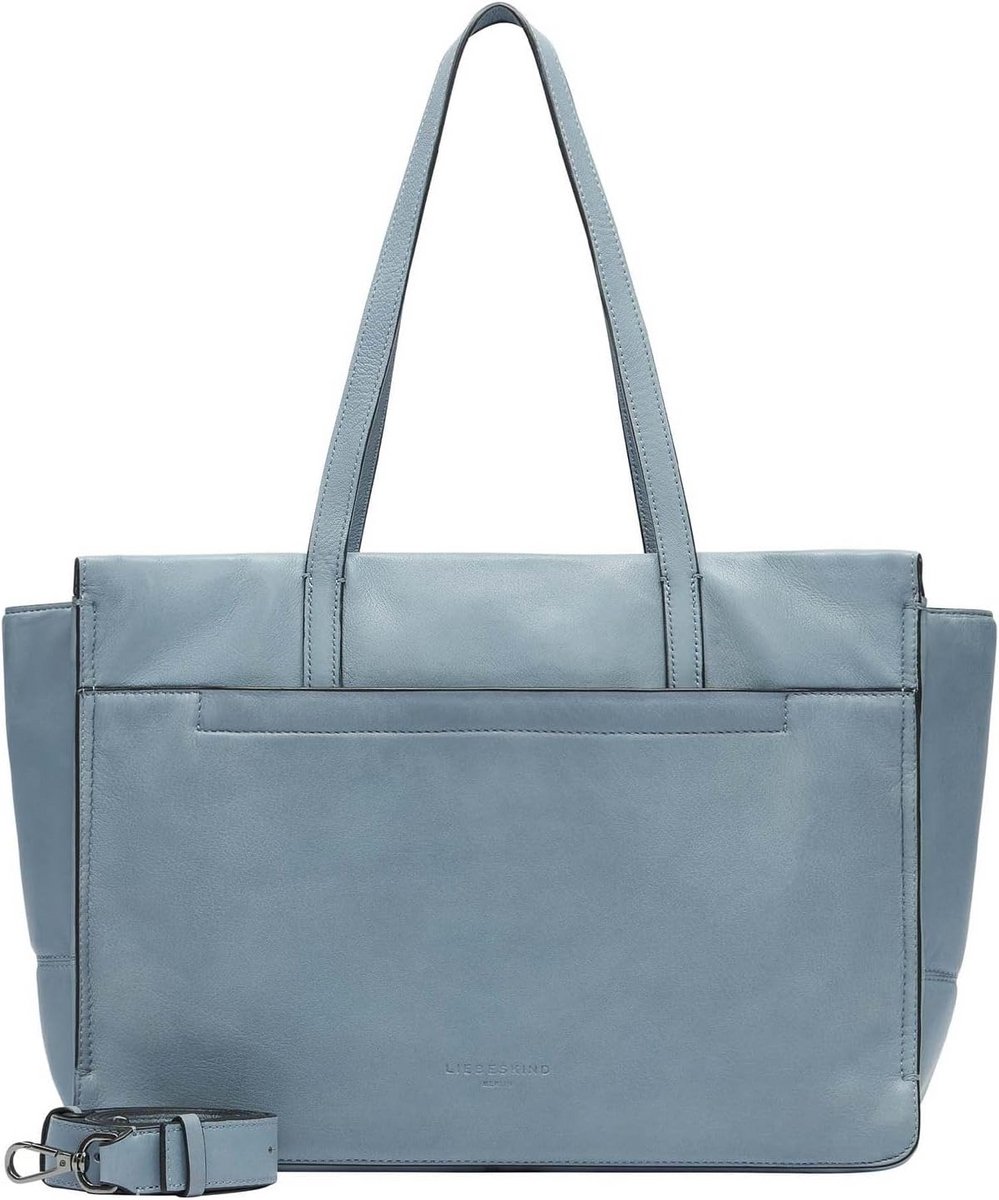Grote Leren Shopper Tas voor Dames - Natuurlijke Zandkleur