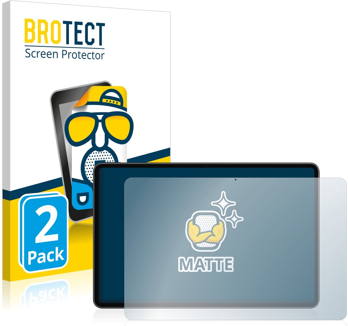 BROTECT - Screenprotector voor Huawei MateBook E 2022 - Folie Beschermfolie matte 2 Stuks