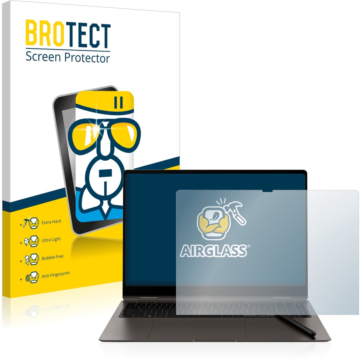 Screenprotector voor Samsung Galaxy Book3 Pro 360 16" Beschermglas transparant