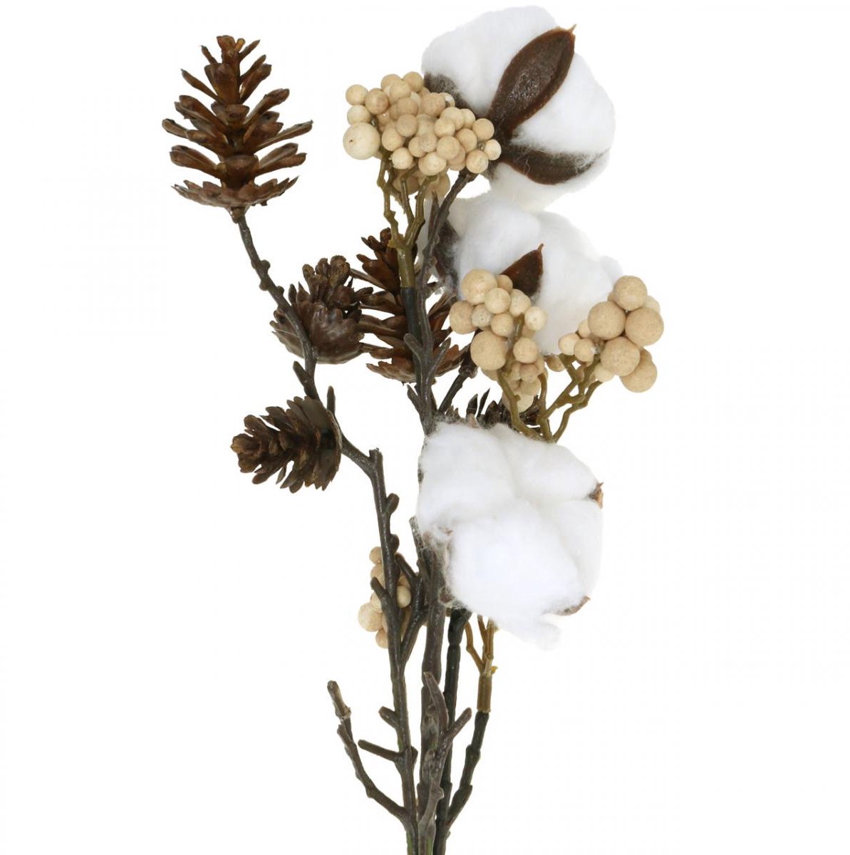 Decoratieve kersttakken kunstmix assorti 29cm 3 bossen, 3 stuks