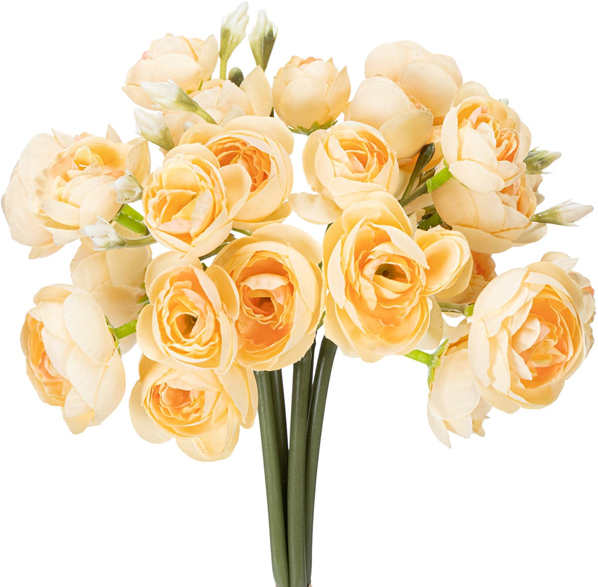Viana Takken met ranunculusbloemen voor decoratieve vaasarrangementen, 32 cm oranje