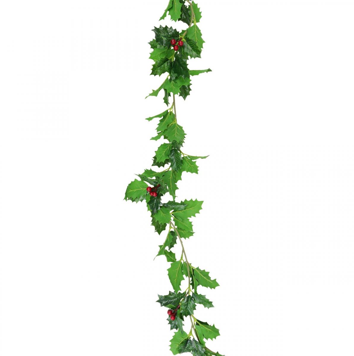 Viana Kerstslinger kunsthulst Ilex slinger 160cm Veelkleurig