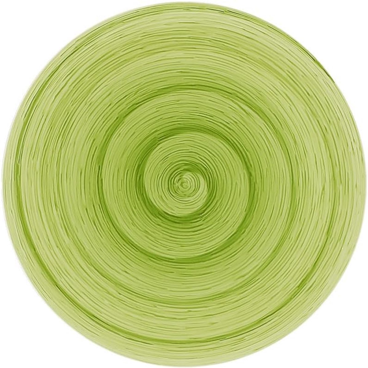 Rond Limonade Groen Dinerbord van Italiaans Keramiek - 26,7 cm