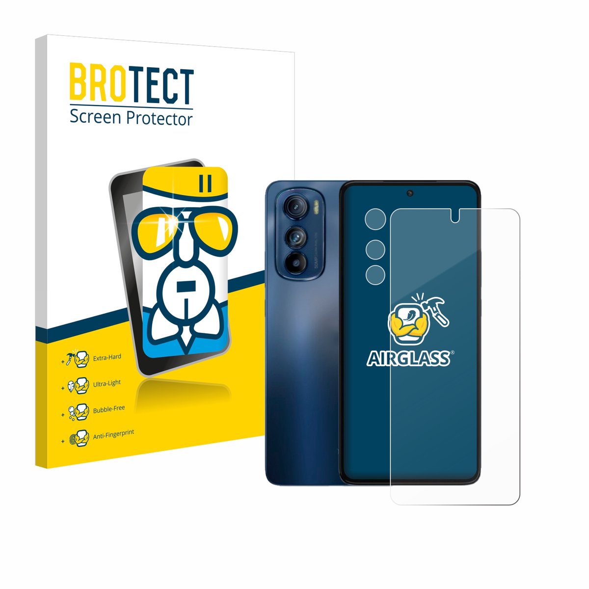 Screenprotector voor Motorola Edge 30 (Voor+Camera) Beschermglas transparant