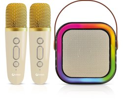Vision Products Karaoke Speakerset met 2 microfoons Goud
