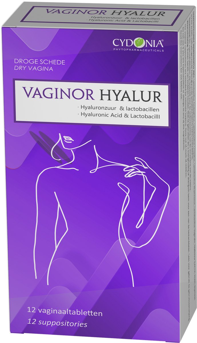 Cydonia - Vaginor Hyalur - Droge vagina - Hyaluronzuur - Lactobacillen - Vaginale droogheid - Intense Hydratatie - Intieme Verzorging - Niet hormonaal product - Vitamine E -